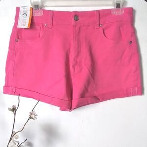 Denim Shorts Women's High Rise Hot Pink Size 9